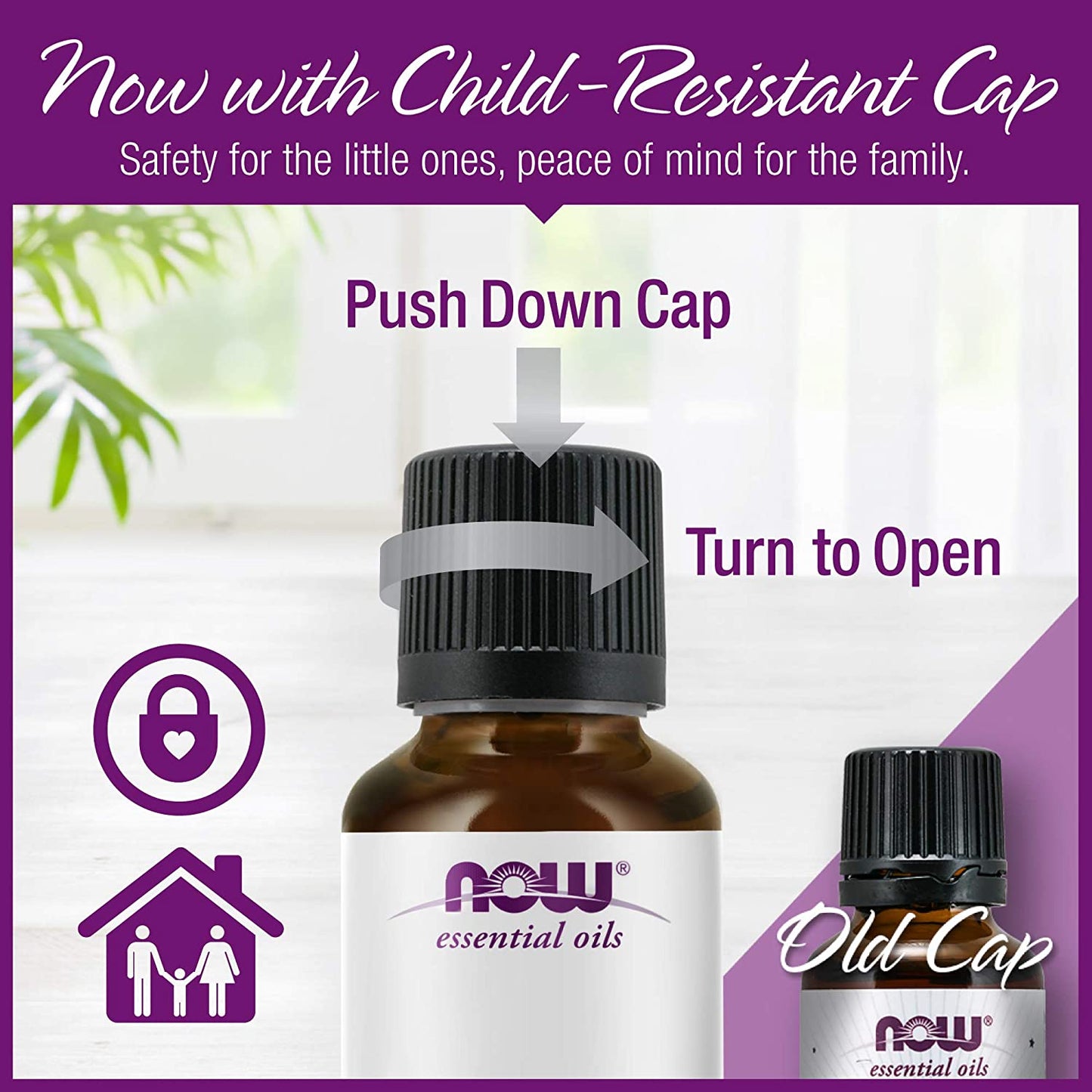 NOW Essential Oils, Organic Lemongrass Oil, Uplifting Aromatherapy Scent, Steam Distilled, 100% Pure, Vegan, Child Resistant Cap, 1-Ounce