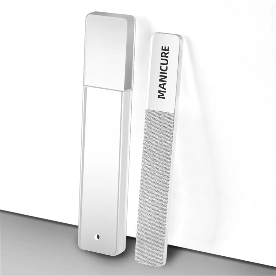 Nano Glass Nail File Transparent Crystal Nail Polish Rubbing Strip Polishing and Shining Nail Enhancement Tool