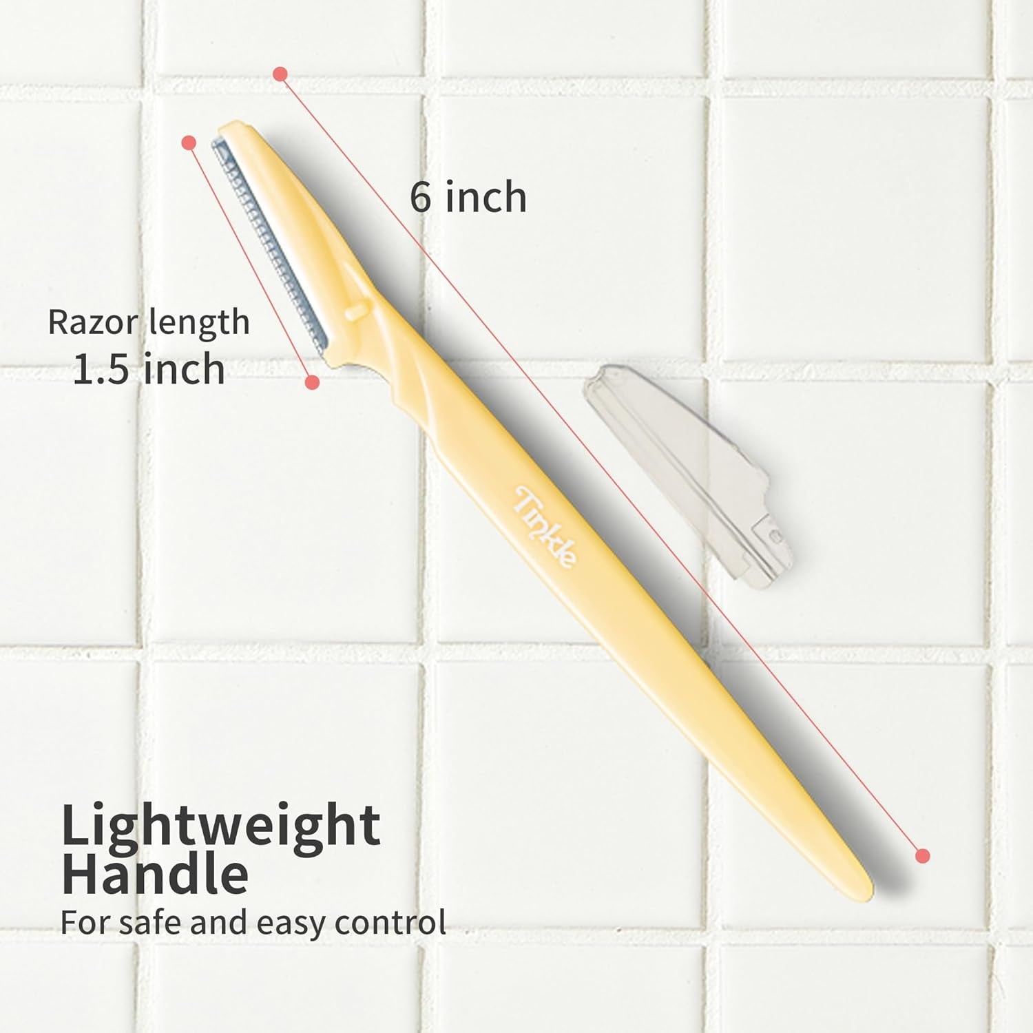 Dermaplaning Tool 6Ct, Dermaplane Razor for Women, Safe and Easy Peach Fuzz Remover, Eyebrow Trimmer with Protective Cover