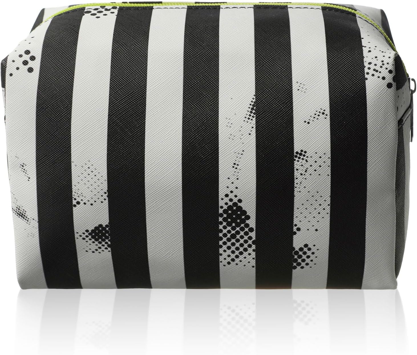 Beetlejuice Multicoloured Makeup Bag | Women'S Cosmetic Pouch with Stripe Design | Adults Beetlejuice Logo Makeup Holder