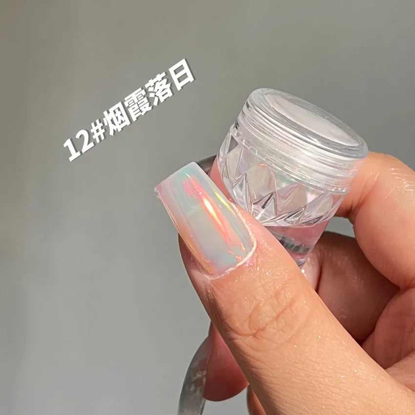 Moonlight Magic Mirror Powder Magnetic Mirror Cat Eye Nail Powder Matching DIY Nail Art Decoration Chrome Nail Salon Exclusive