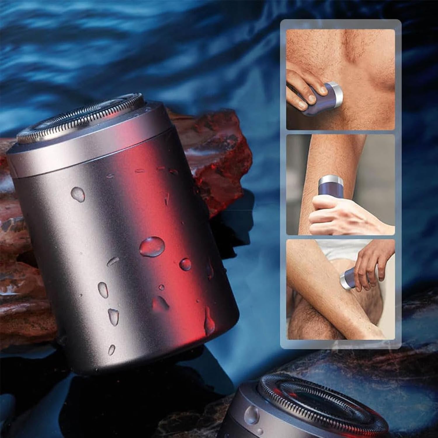 Enspiracle Mini Shaver - Unisex Portable Electric Shaver (1 Set)