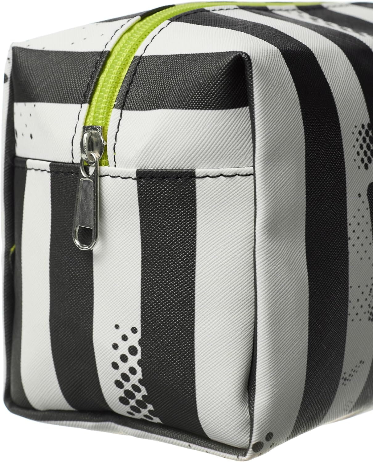 Beetlejuice Multicoloured Makeup Bag | Women'S Cosmetic Pouch with Stripe Design | Adults Beetlejuice Logo Makeup Holder