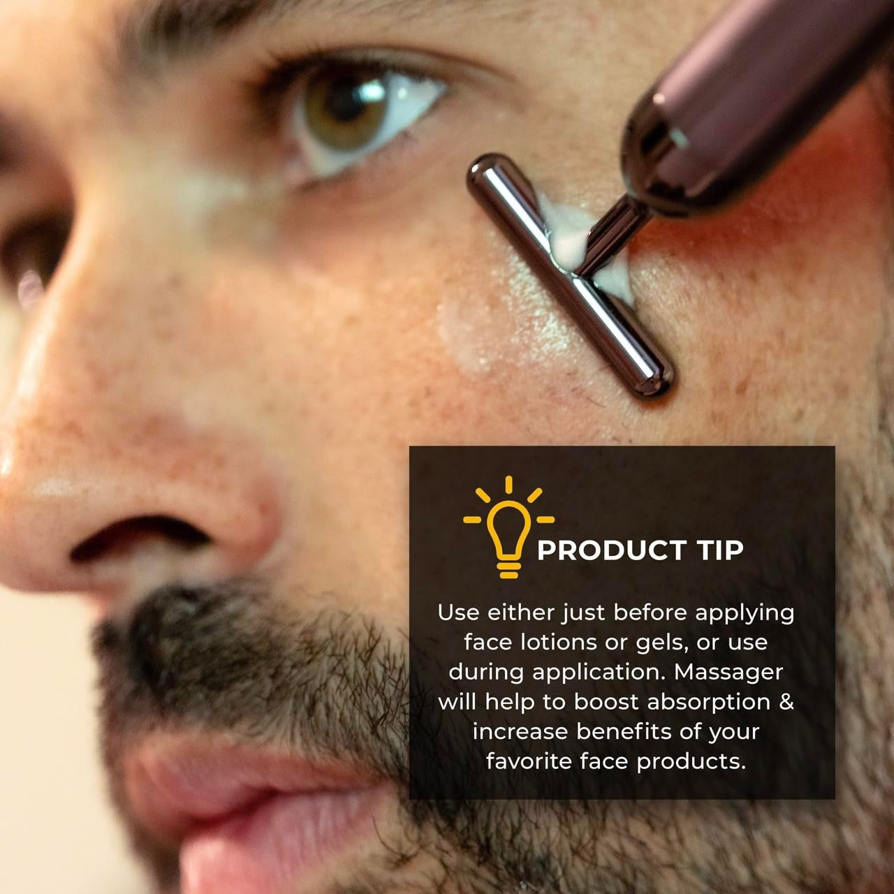 Eye and Facial Massager - Face Sculpting Tool for Men-Fights Puffy Eyes, Dark Circles, & Crow'S Feet- Self Care Gifts Face Massager Facial Tools-Gua Sha & Jade Roller Alternative