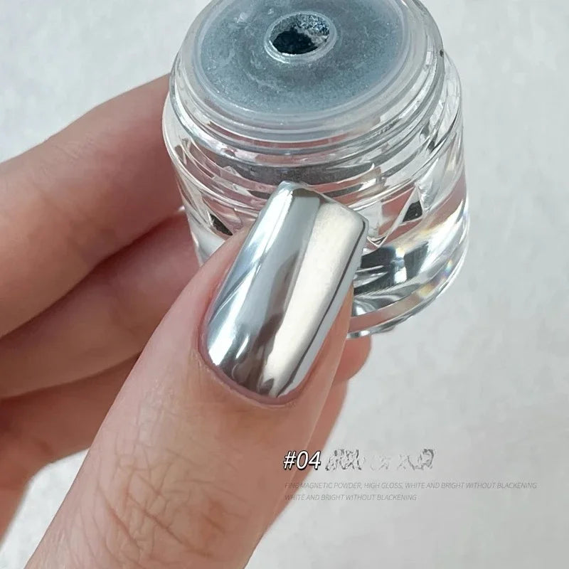 Moonlight Magic Mirror Powder Magnetic Mirror Cat Eye Nail Powder Matching DIY Nail Art Decoration Chrome Nail Salon Exclusive