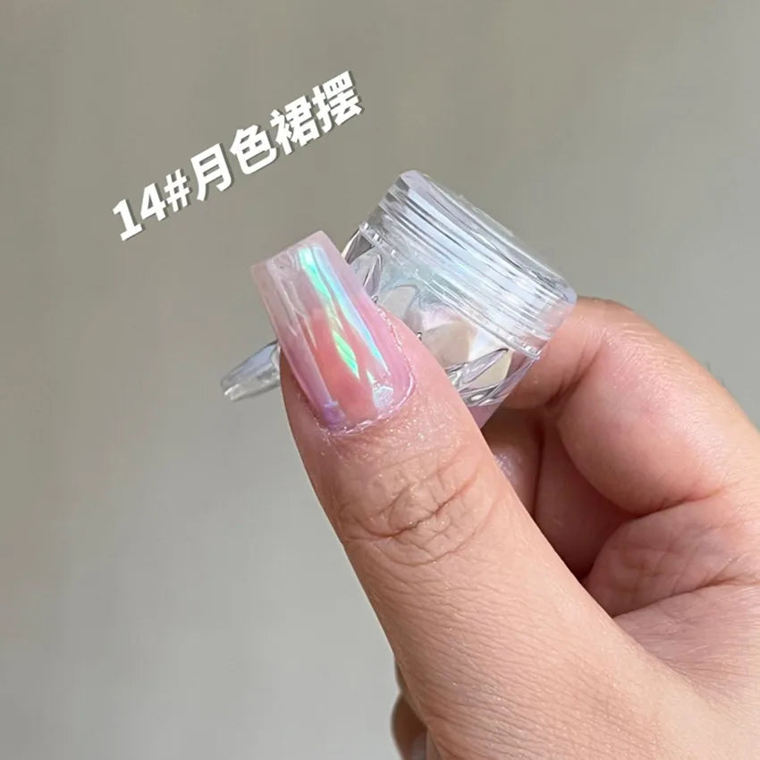 Moonlight Magic Mirror Powder Magnetic Mirror Cat Eye Nail Powder Matching DIY Nail Art Decoration Chrome Nail Salon Exclusive