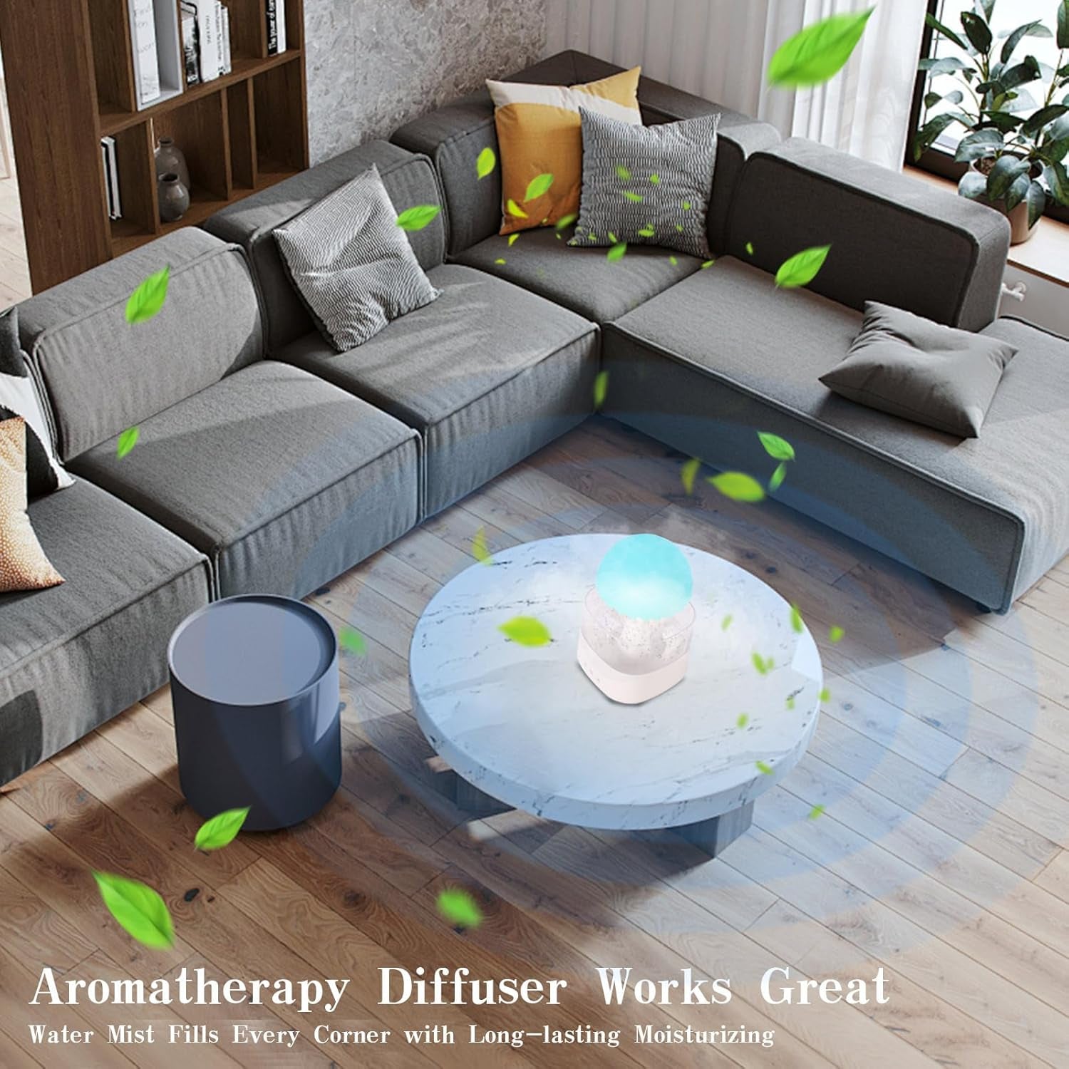 Humidifiers for Bedroom, Gloomie Rain Cloud Humidifier Diffuser, Raining Cloud Night Light with 7 Changing Colors, Baby Humidifiers Umbrella Lights for Sleeping Relaxing Mood,Desk Bedside-White