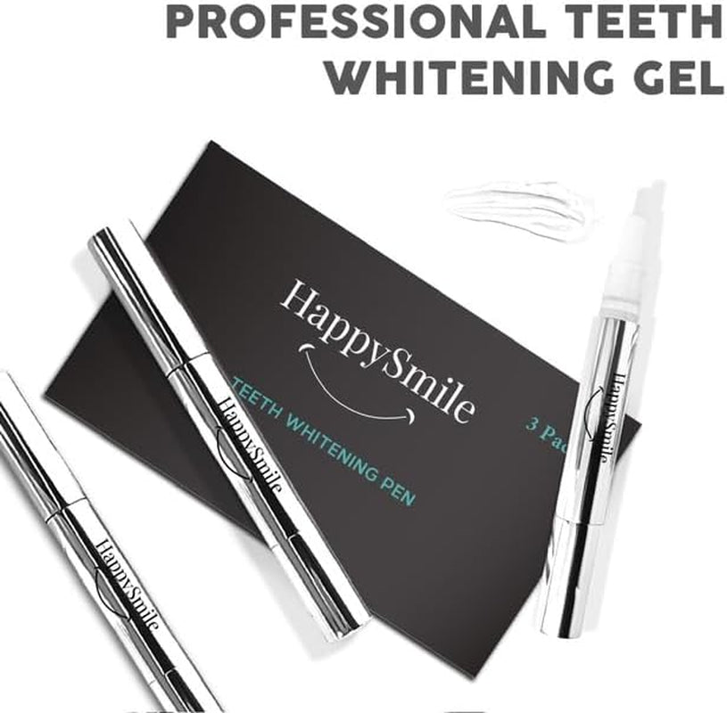 Premium Teeth Whitening Pen Set of 3 - Achieve a Brighter Smile, Easier than Strips or Other Whitening Kits - Professional Results, Gentle on Sensitive Teeth