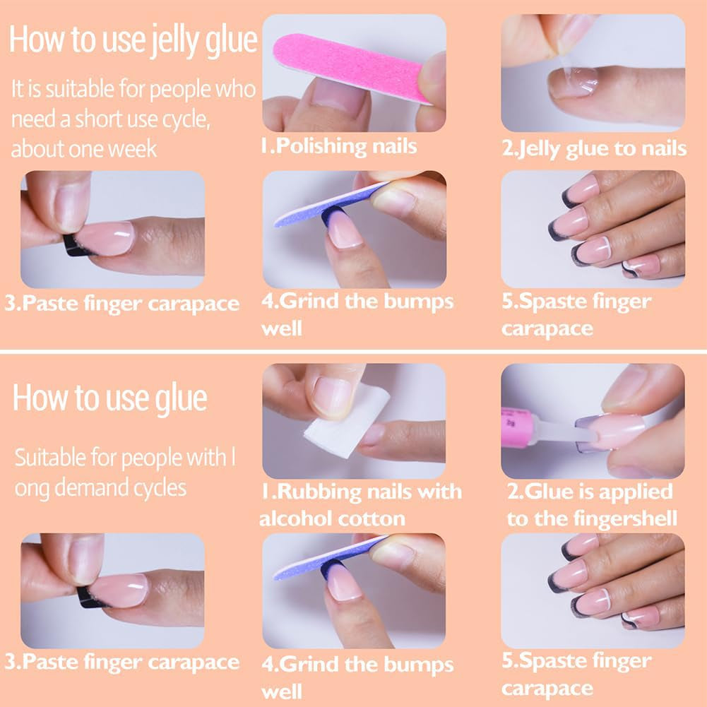 Almond Press on Nails Short round Fake Nails Chrome Glossy False Nails with Glitte Powder Press Ons Designs Acrylic Nails Press on Artificial Nails Stick on Nails for Women Girls 24Pcs