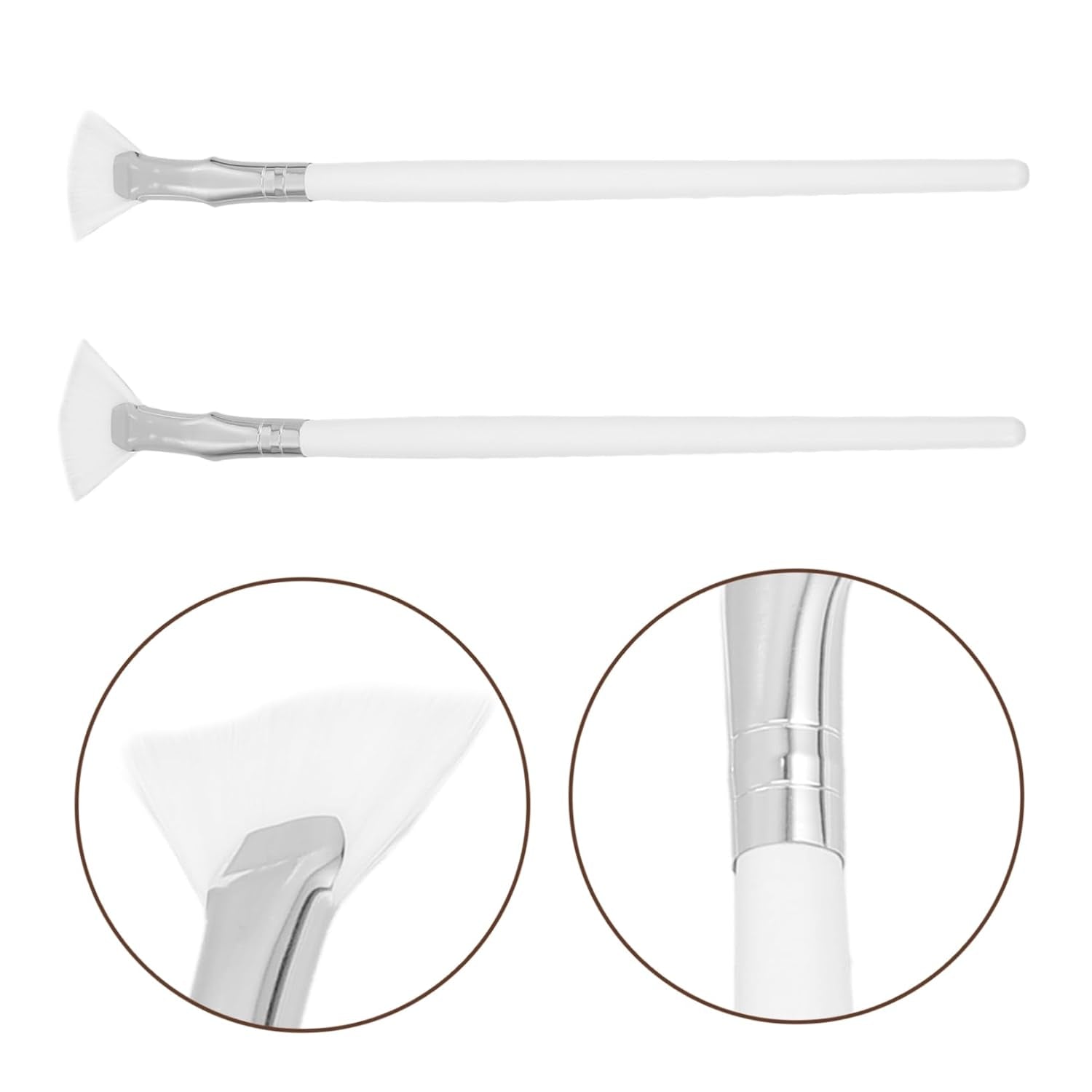 2Pcs Ergonomic Eyeshadow Brushes for Precision Makeup Application Soft Synthetic Bristles Versatile Use for Eye Shadow Nose Shadow