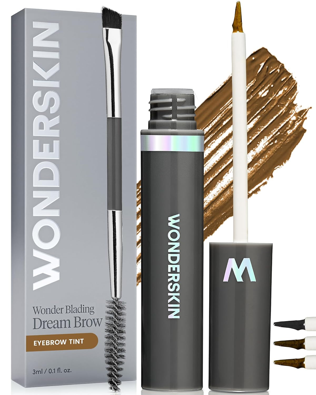 Dream Brow Eye Brow Gel, Long Lasting Eyebrow Gel, Water-Resistant, Transfer Proof Tinted Filler Eyebrow Mascara (Blonde)