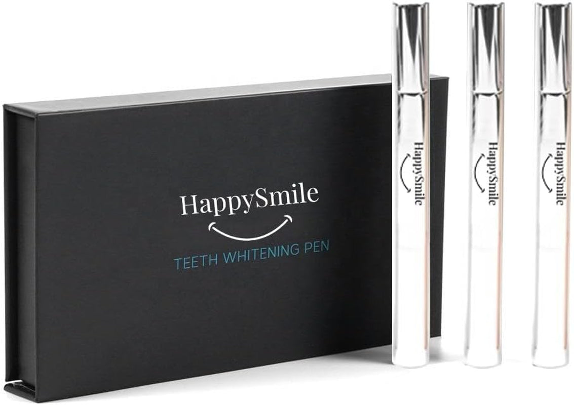 Premium Teeth Whitening Pen Set of 3 - Achieve a Brighter Smile, Easier than Strips or Other Whitening Kits - Professional Results, Gentle on Sensitive Teeth