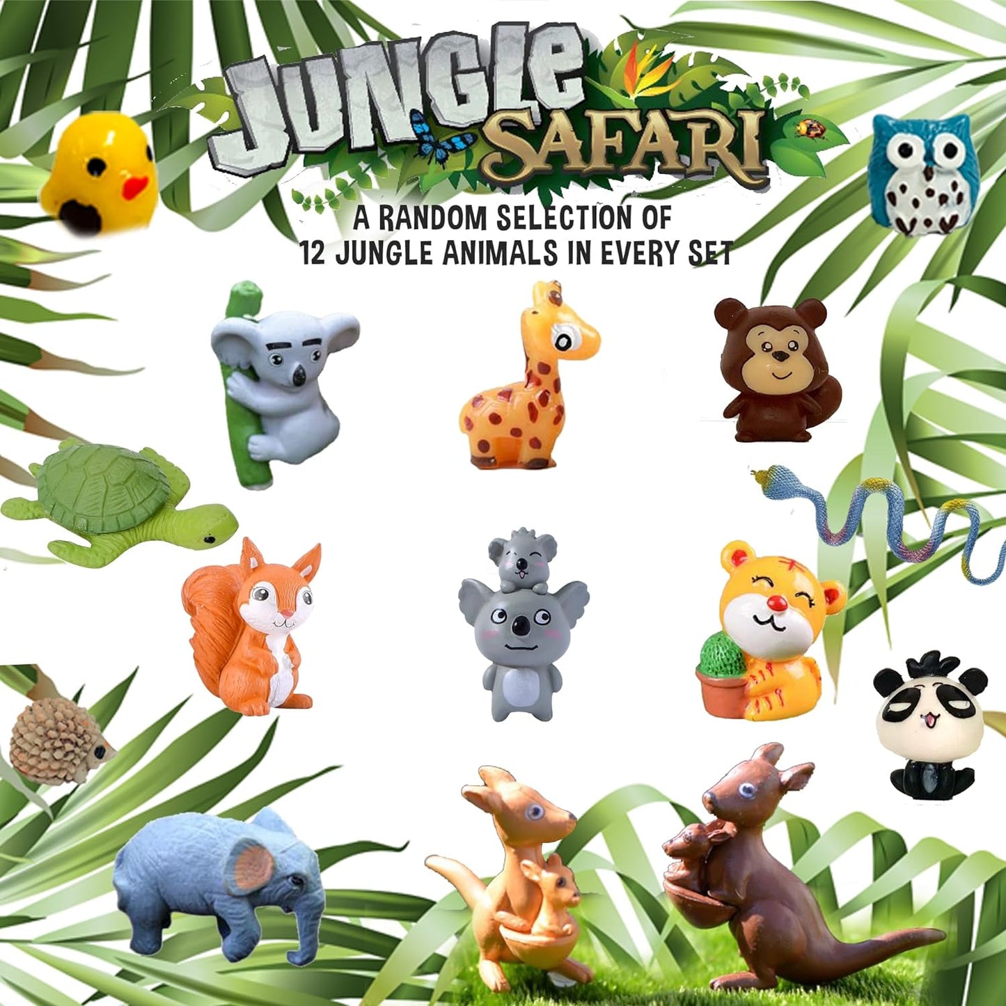 Bath Bombs for Kids with Surprise Inside, 12 Bubble Bath Fizzies with Jungle Animal Toys. Moisturizing, Gentle & Kids Safe, Rainbow Spa Bath Fizz, Birthday Gifts for Boys, Girls