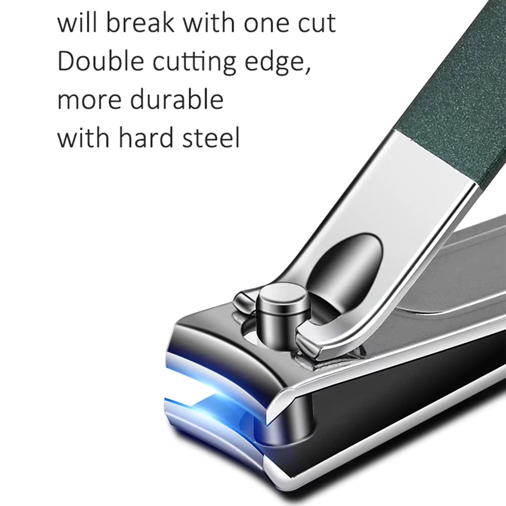 6-18Pcs Portable Manicure Sets Pedicure Kits Bright Black Nail Clipper Set Personal Care Tools Eyebrow Scissors