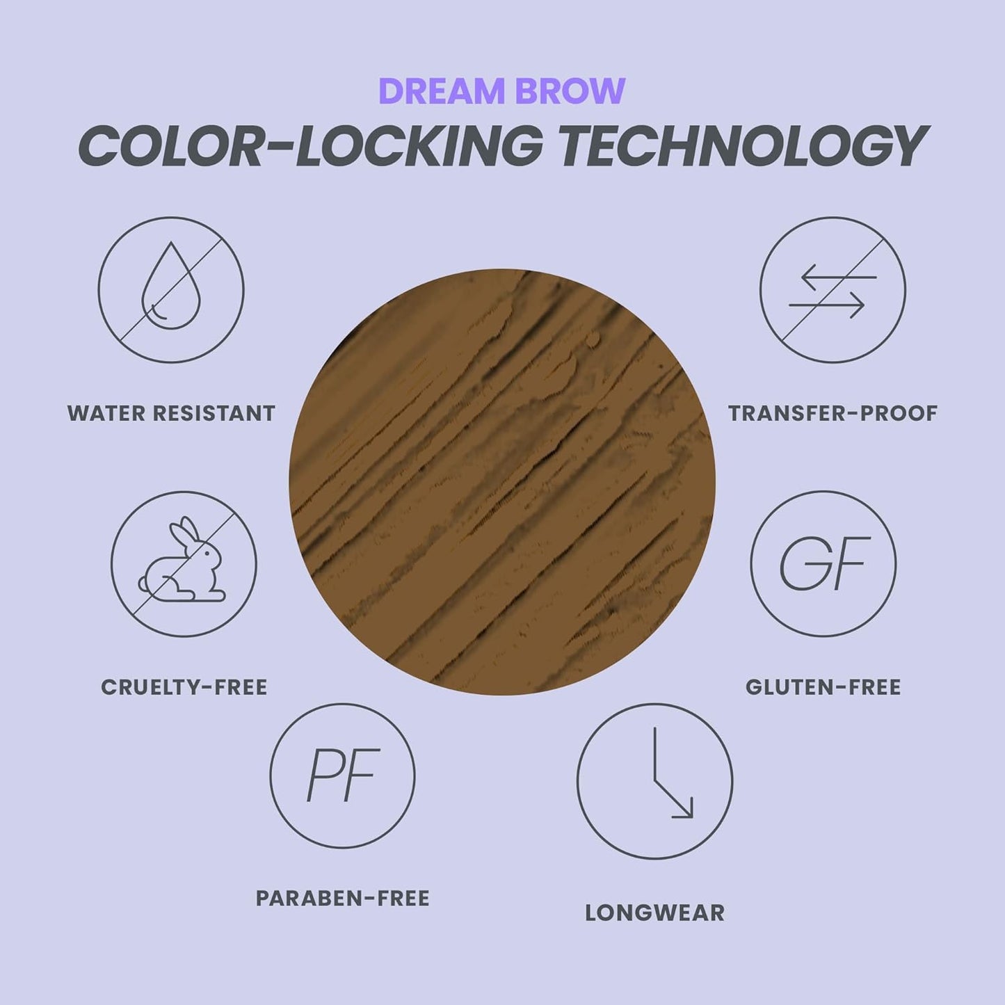 Dream Brow Eye Brow Gel, Long Lasting Eyebrow Gel, Water-Resistant, Transfer Proof Tinted Filler Eyebrow Mascara (Blonde)