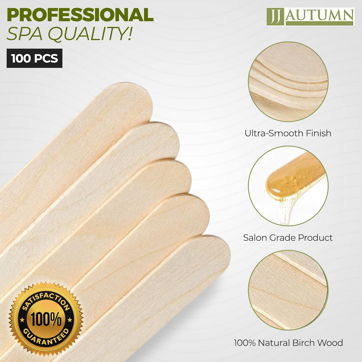 Wooden Wax Sticks for Hair Removal 100 Pcs Large Wood Popsicle Sticks for Waxing Tongue Depressor Wood Stick Wood Craft Supplies 6 Inch Wax Applicator