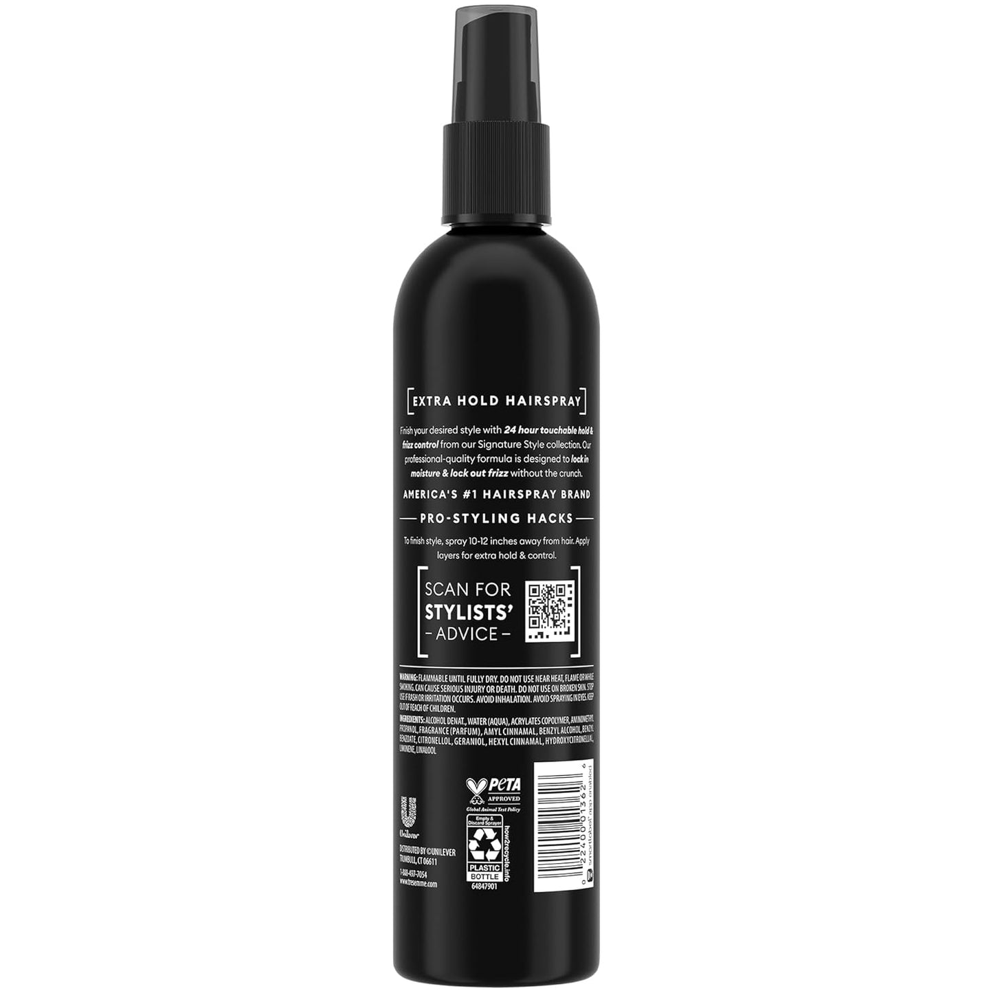 Tresemmé Extra Hold Hairspray, Non-Aerosol 3-Pack, 24H Hold & Frizz Control + Keratin Repair Hair Mask