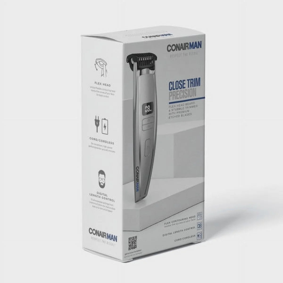 man Beard Trimmer for Men, Cord/Cordless Digital Length Control Beard and Stubble Trimmer GMT980