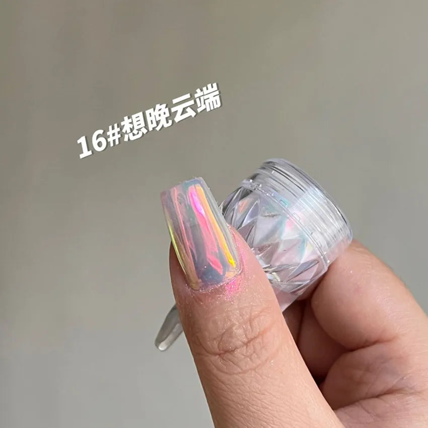 Moonlight Magic Mirror Powder Magnetic Mirror Cat Eye Nail Powder Matching DIY Nail Art Decoration Chrome Nail Salon Exclusive