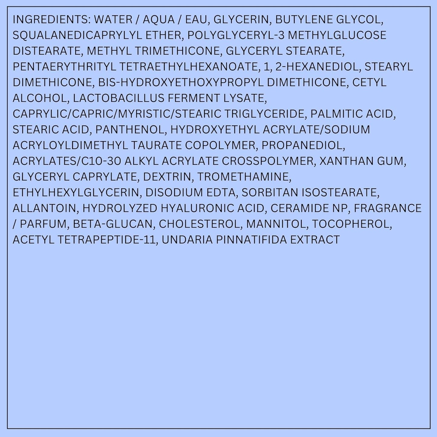 Water Bank Blue Hyaluronic Intensive Moisturizer: Hydrating Face Cream for Extra Dry Skin with Squalane & Peptide for Skin Barrier Support, Dermatologist-Tested