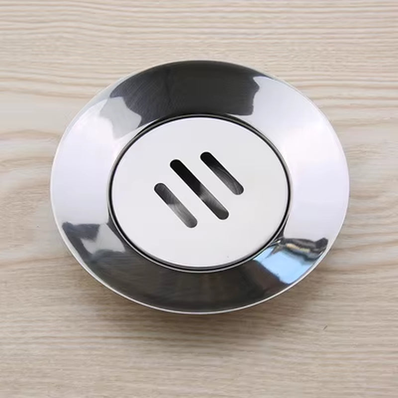 304 Stainless Steel Soap Dish, Shower Bar Soap Drain Holder Tray Countertop Sponge Holder for Bathroom, Hardware Accessories