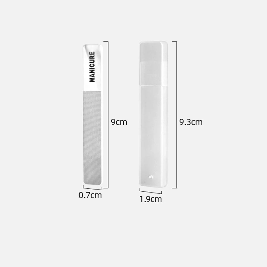 Nano Glass Nail File Transparent Crystal Nail Polish Rubbing Strip Polishing and Shining Nail Enhancement Tool