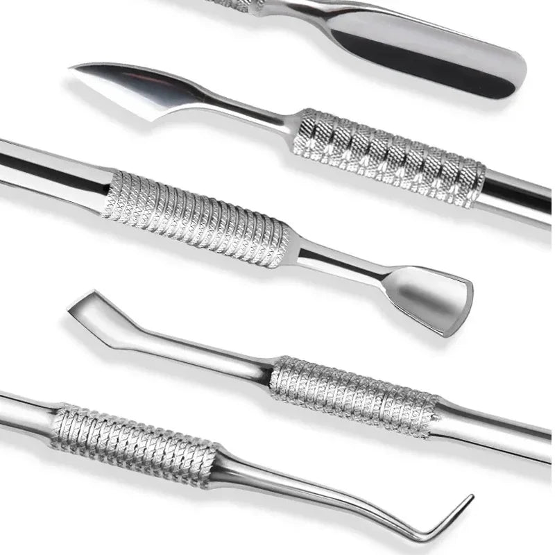 Hook Type Cuticle Pusher Nail Polish Remover Gel Nail Polish Peeler Scraper Dead Skin Clean Manicure Nail Art Tools