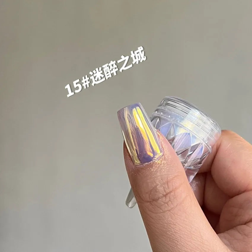 Moonlight Magic Mirror Powder Magnetic Mirror Cat Eye Nail Powder Matching DIY Nail Art Decoration Chrome Nail Salon Exclusive