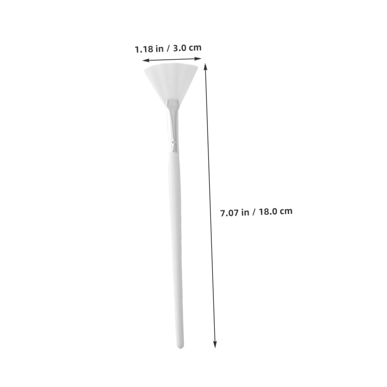 6Pcs Fan-Shaped Facial Mud Mask Applicators Ergonomic Skincare Brush for Even Application Soft Flexible Bristles for Comfortable Use for Masks and Cosmetics