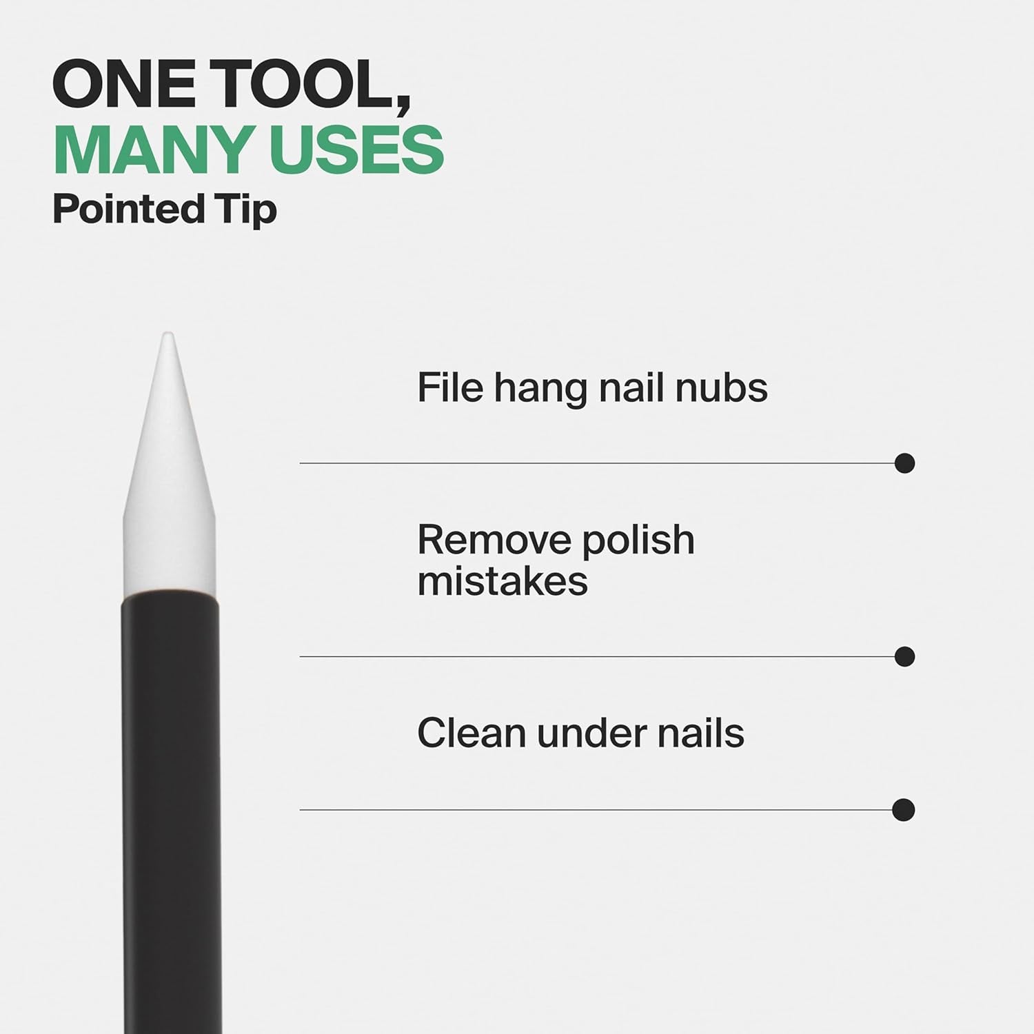 Clear Glass Cuticle Stick in Leather Sleeve - Ethically Made in Czech Republic - Cuticle Pusher & Remover, Callous & Dry Skin Fingertip File, Nail Shaper