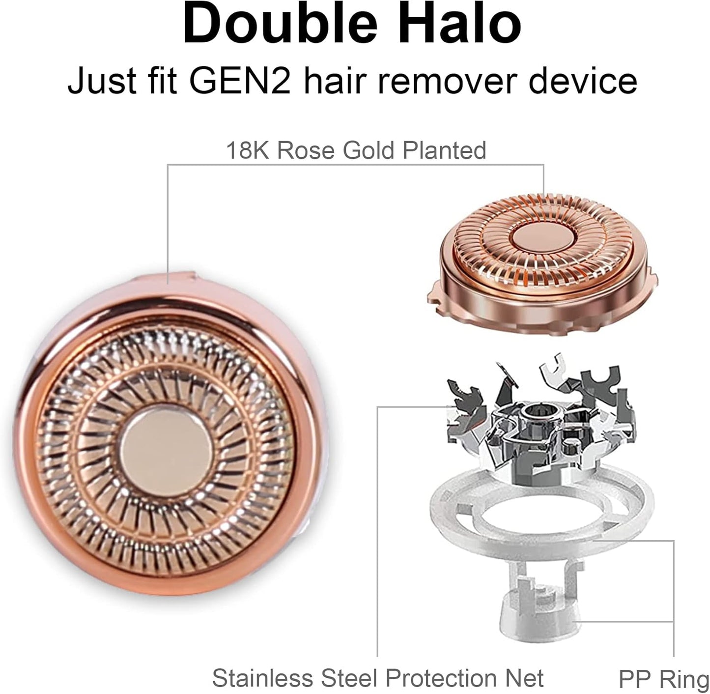 Hard Case and Replacement Head Compatible with Finishing Touch Flawless Facial Hair Remover Electric Face Razor for Women (White Case + Replacement Head)