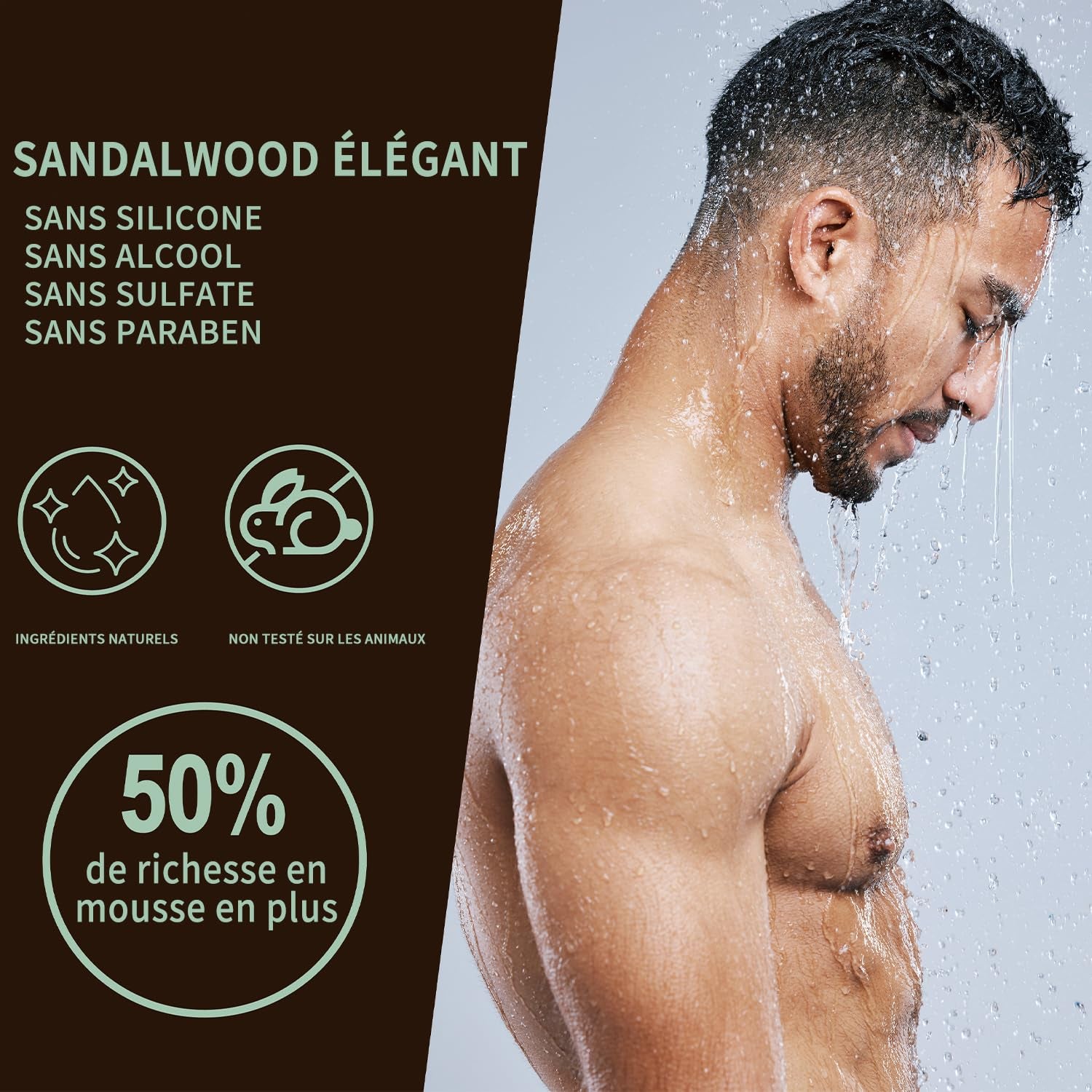 Men Gift Sets - 3PC Mens Gift Baskets Includes Sandalwood Shower Gel, Body Lotion, Shampoo, Mens Gift Basket as Birthday and Christmas Gifts for Men, Boyfriends and Husbands