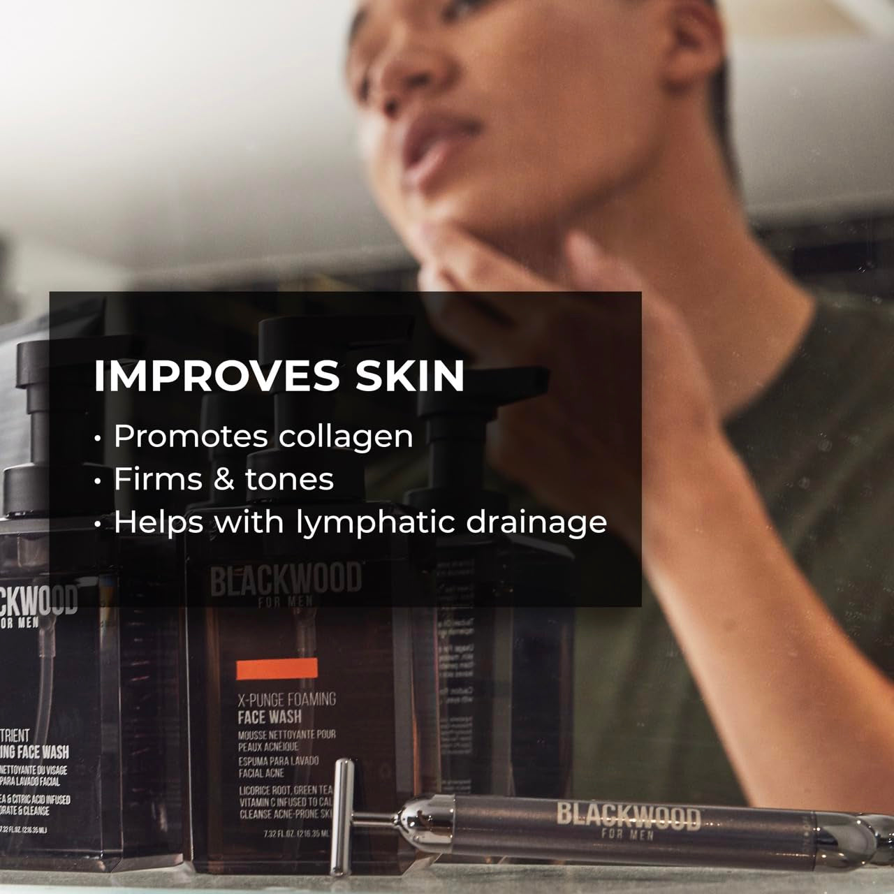 Eye and Facial Massager - Face Sculpting Tool for Men-Fights Puffy Eyes, Dark Circles, & Crow'S Feet- Self Care Gifts Face Massager Facial Tools-Gua Sha & Jade Roller Alternative