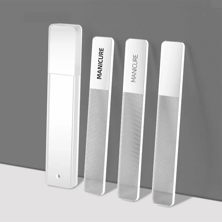 Nano Glass Nail File Transparent Crystal Nail Polish Rubbing Strip Polishing and Shining Nail Enhancement Tool