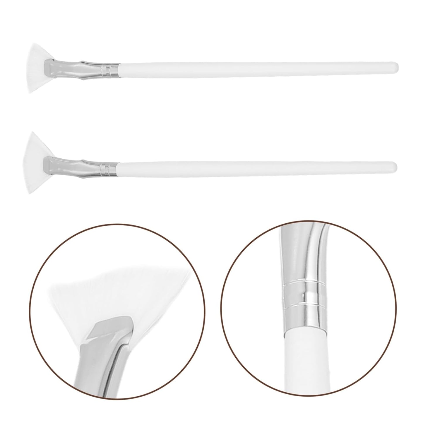 2Pcs Ergonomic Eyeshadow Brushes for Precision Makeup Application Soft Synthetic Bristles Versatile Use for Eye Shadow Nose Shadow