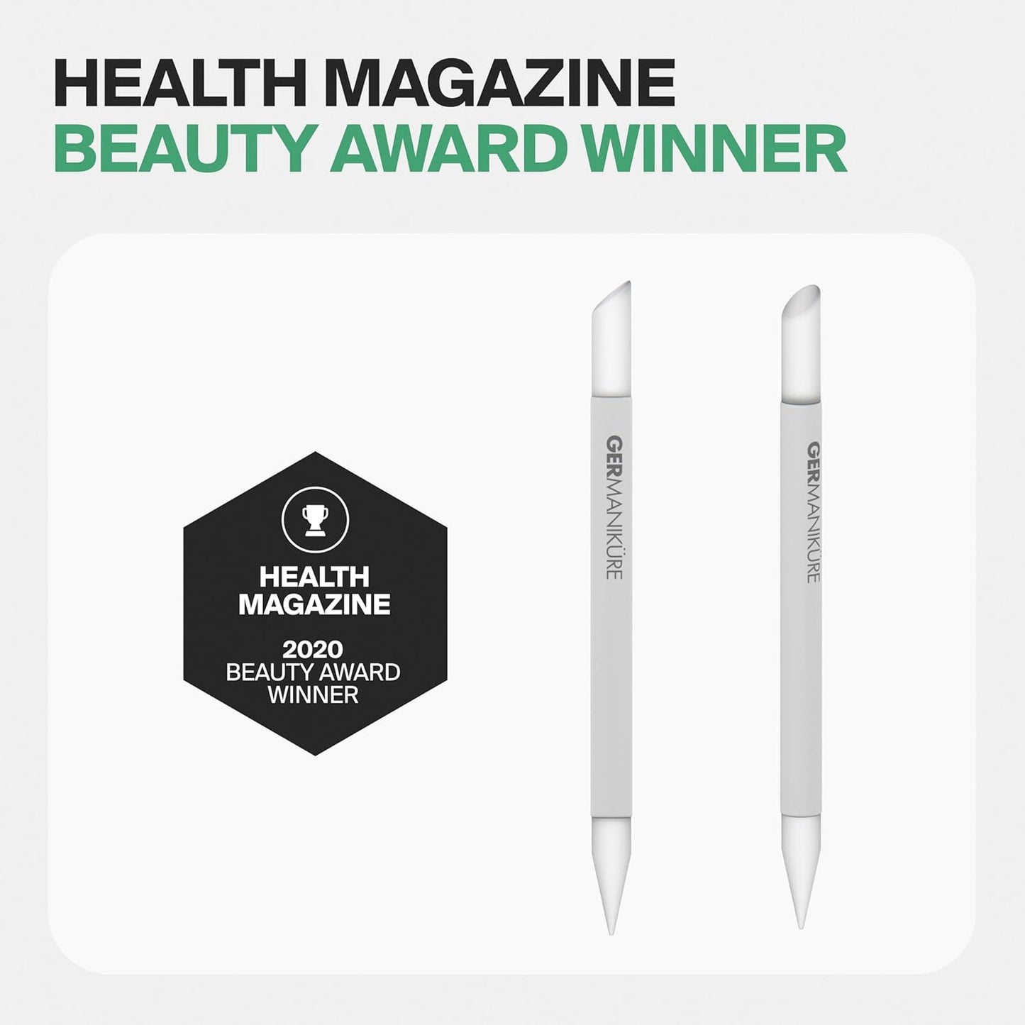 Clear Glass Cuticle Stick in Leather Sleeve - Ethically Made in Czech Republic - Cuticle Pusher & Remover, Callous & Dry Skin Fingertip File, Nail Shaper