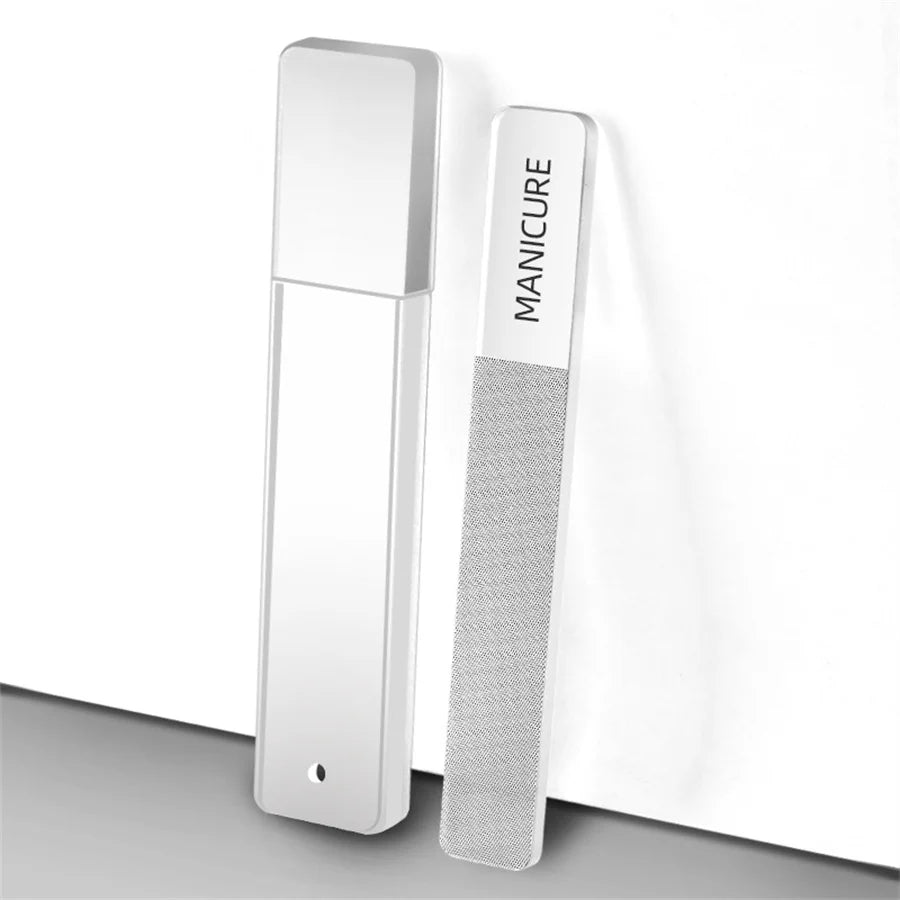 Nano Glass Nail File Transparent Crystal Nail Polish Rubbing Strip Polishing and Shining Nail Enhancement Tool