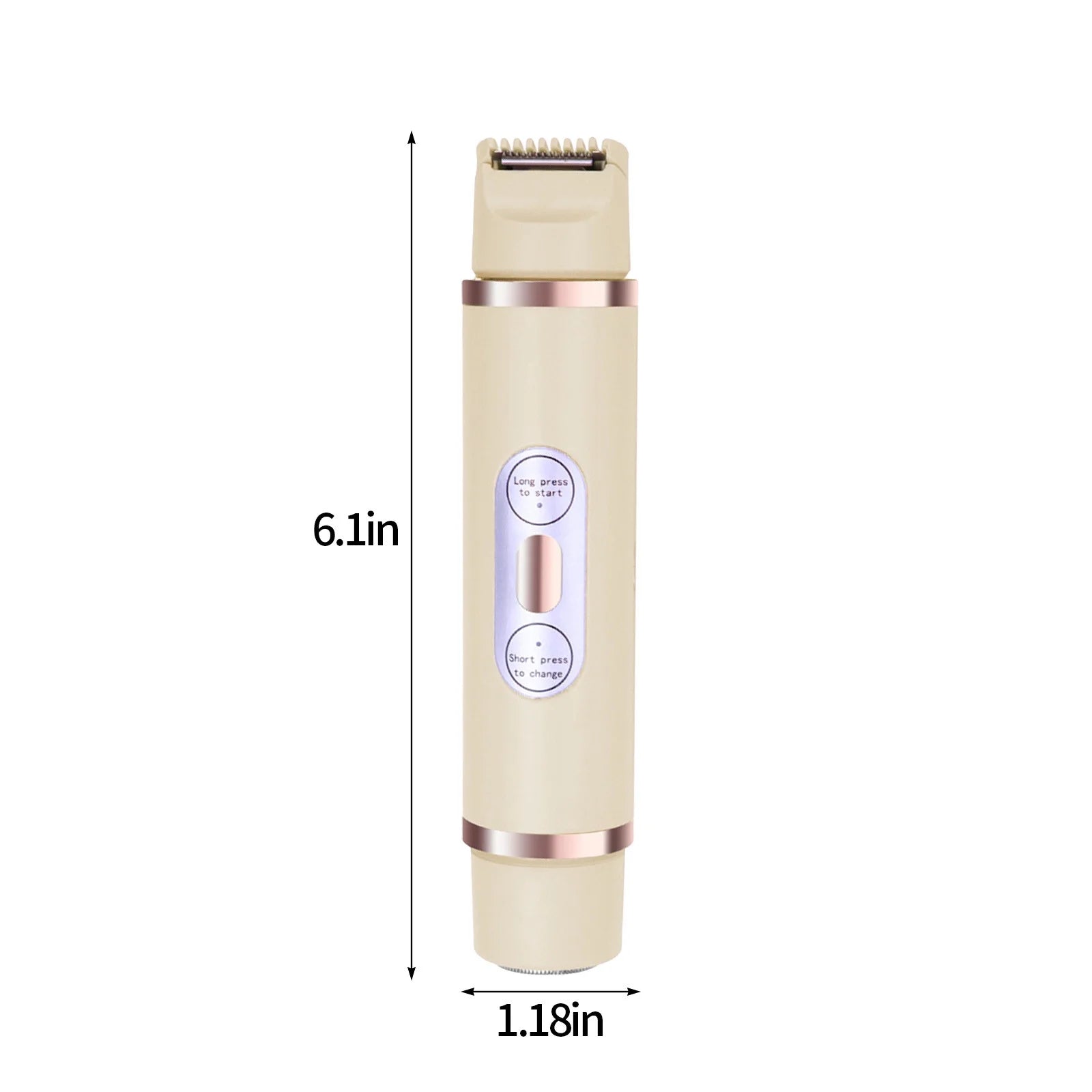 Electric Shaver for Women Bikini Legs Underarm Public Hairs Rechargeable Trimmer, Lady Razor USB Rechargeable Hair Removal with Ceramic Blades Dual Head Design Shaver, Grooming