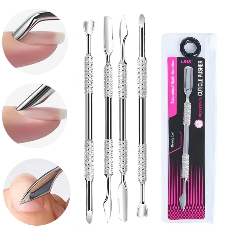 Hook Type Cuticle Pusher Nail Polish Remover Gel Nail Polish Peeler Scraper Dead Skin Clean Manicure Nail Art Tools