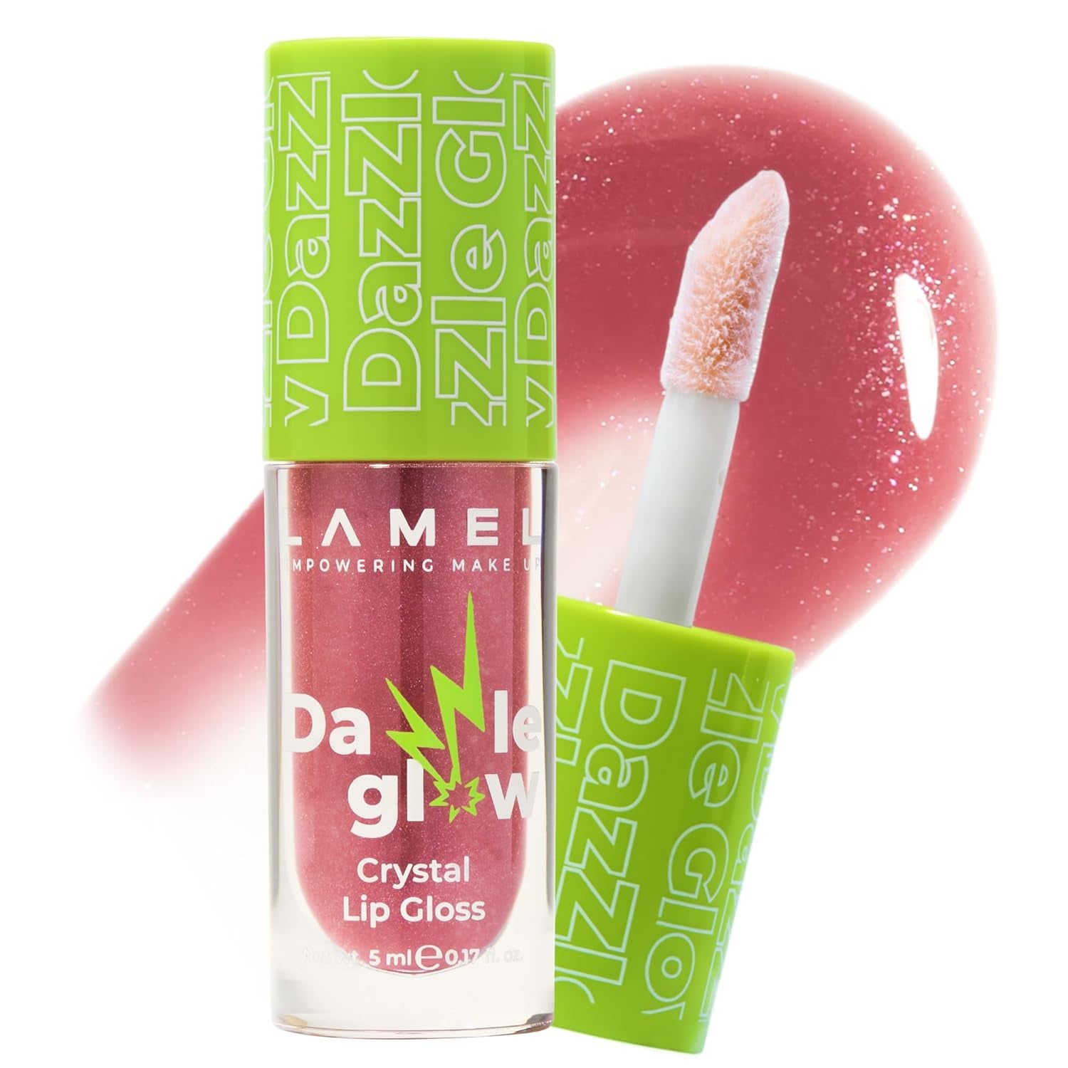 Dazzle Glow Crystal Clear Lip Gloss - Hydrating Lip Gloss - Non Sticky Lip Gloss - Colored Lip Gloss - Lip Gloss Color - Mini Lip Gloss - Moisturizing Lip Gloss - №404 You Can