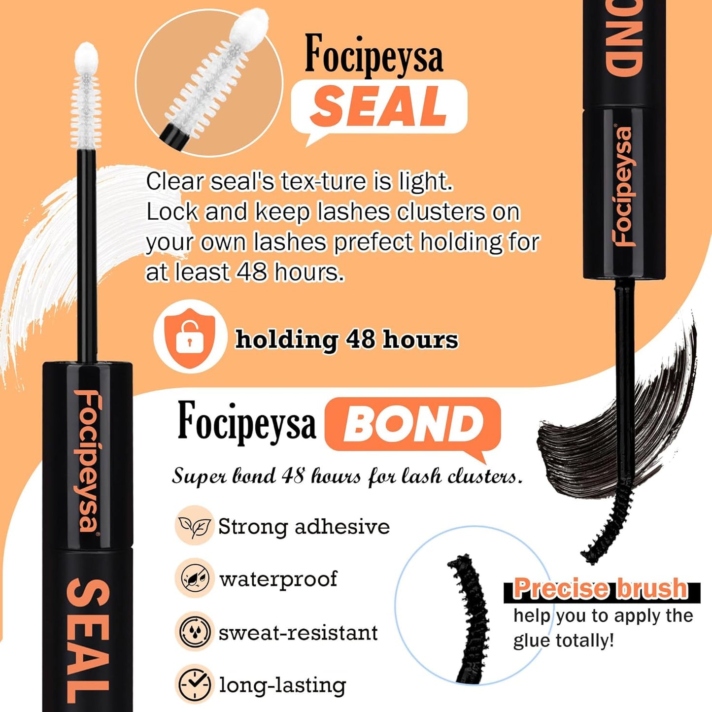 Thick Lash Extension Kit Full Volume Lash Clusters 40P Eyelash Extension Kit DIY Lash Extension Kit with Black Bond and Seal Glue, Lash Applicator DIY at Home for Beginner (40P 10-18MM)