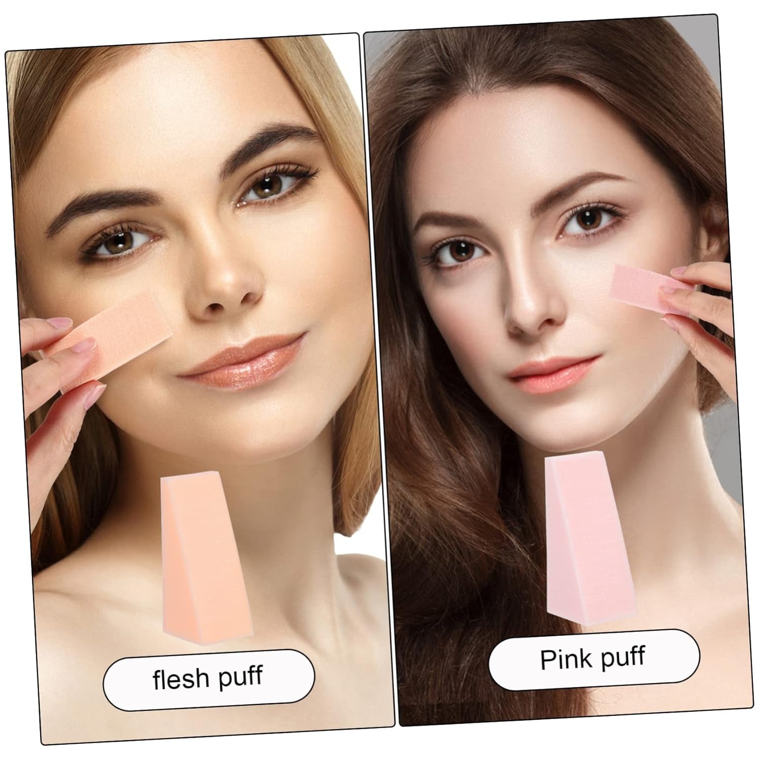 96Pcs Makeup Sponges Face Powder Puff Applicators Foundation Sponge Brush for Women Multifunctional Makeup Tools for Valentine Day Mother Day Christmas