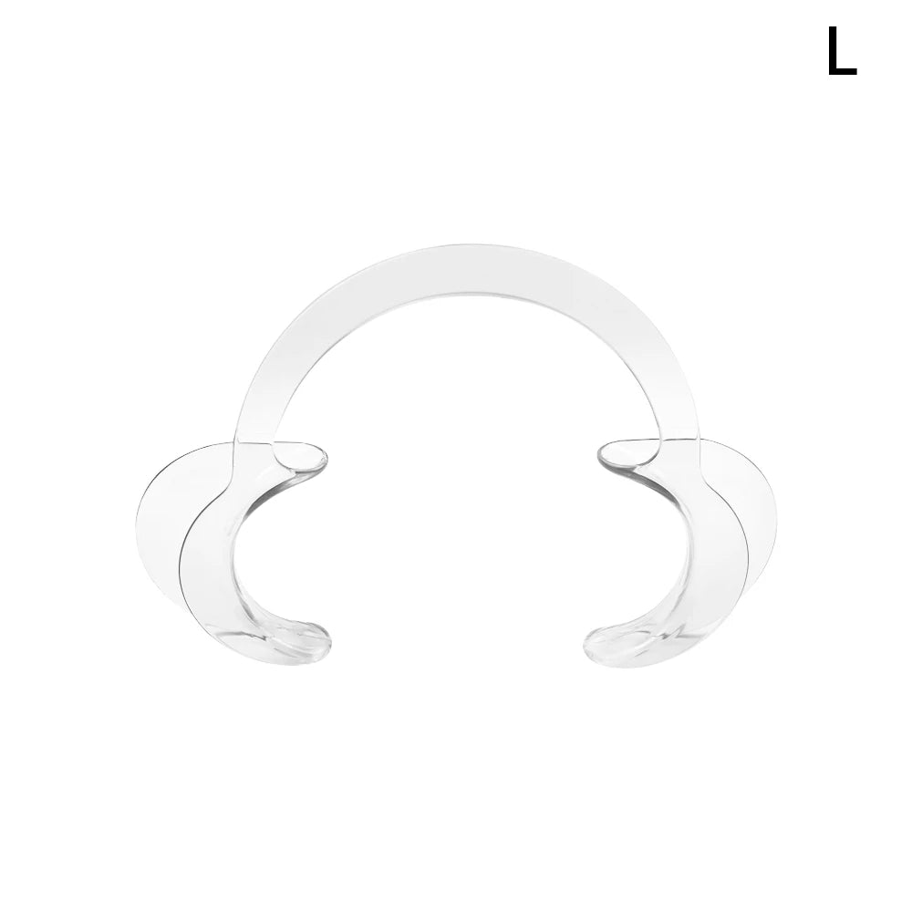 C-Shape Cheek Retractor Transparent Plastic Mouth Opener Lip Cheek Retractor Large/Medium/Small Dentist Spreader Orthodontic