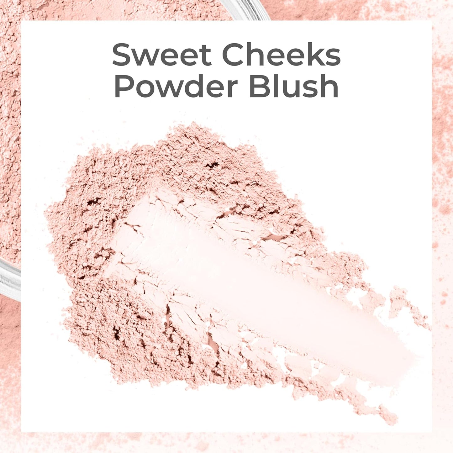 5Pc KIT W/Face BRUSH (PINK BISQUE) Mineral Makeup Set Full Size Powder Bare Skin Matte Foundation