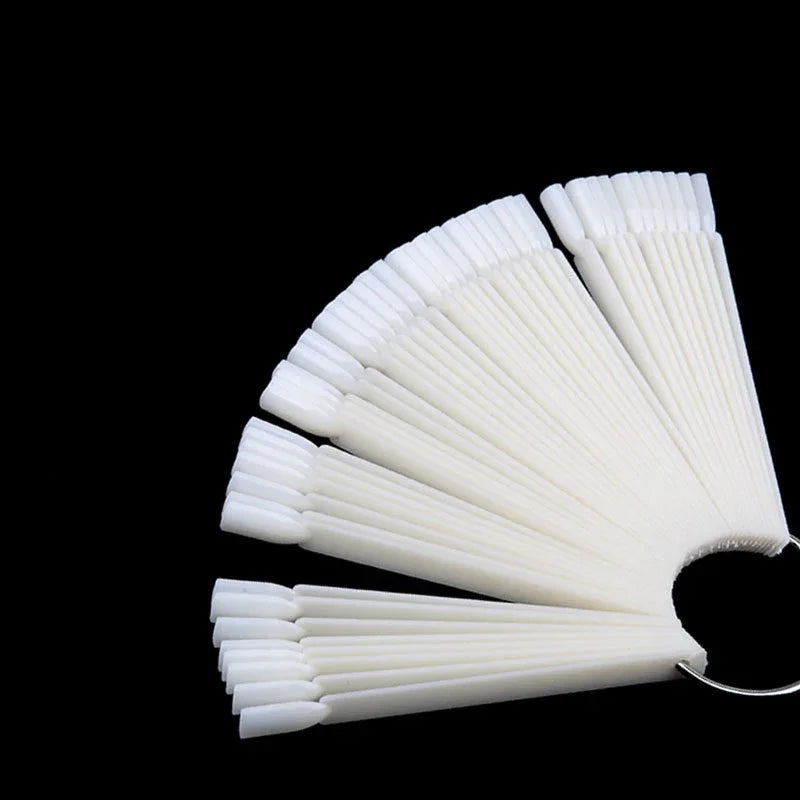 Nail Swatches Color Card Display Chart Gel Polish Template Nail Art Tips Sample Stand Nail Polish Practice Acrylic Palette