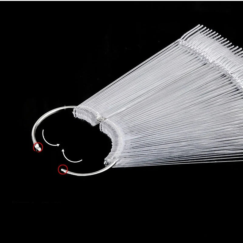 Nail Swatches Color Card Display Chart Gel Polish Template Nail Art Tips Sample Stand Nail Polish Practice Acrylic Palette