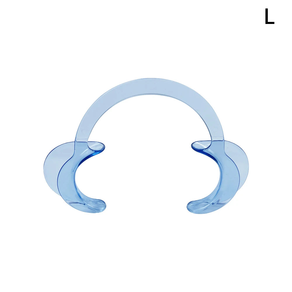 C-Shape Cheek Retractor Transparent Plastic Mouth Opener Lip Cheek Retractor Large/Medium/Small Dentist Spreader Orthodontic