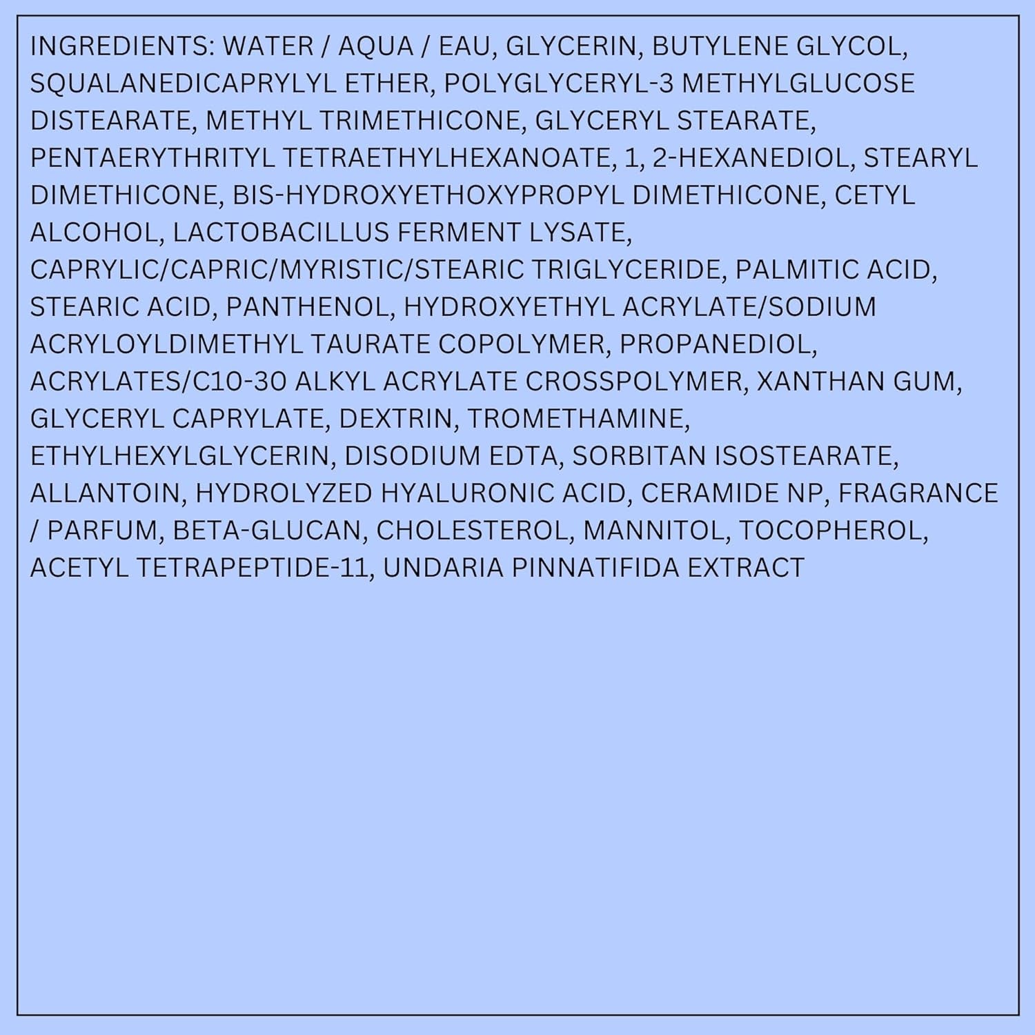 Water Bank Blue Hyaluronic Intensive Moisturizer: Hydrating Face Cream for Extra Dry Skin with Squalane & Peptide for Skin Barrier Support, Dermatologist-Tested