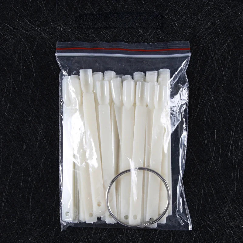 Nail Swatches Color Card Display Chart Gel Polish Template Nail Art Tips Sample Stand Nail Polish Practice Acrylic Palette