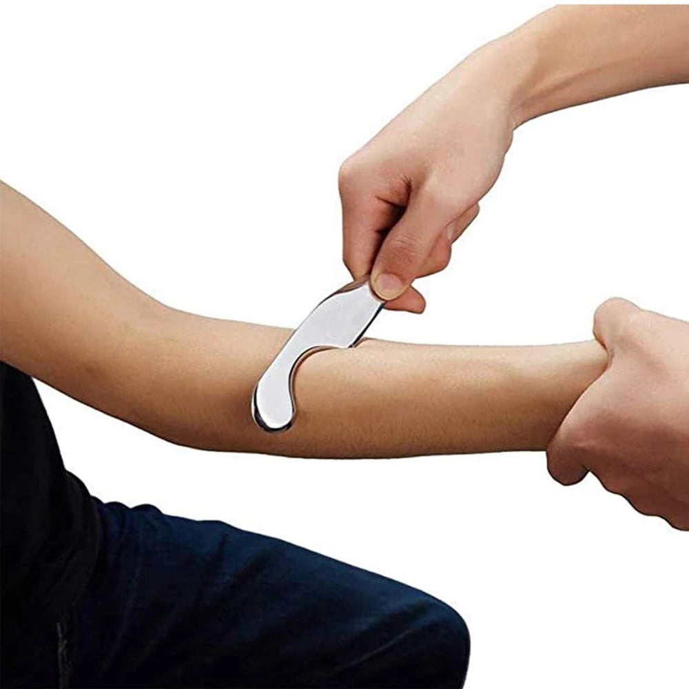 4/7Pcs Stainless Steel Gua Sha Scraping Massage Tool IASTM Tools Great Soft Tissue Mobilization Tool for Whole Body Acupoints